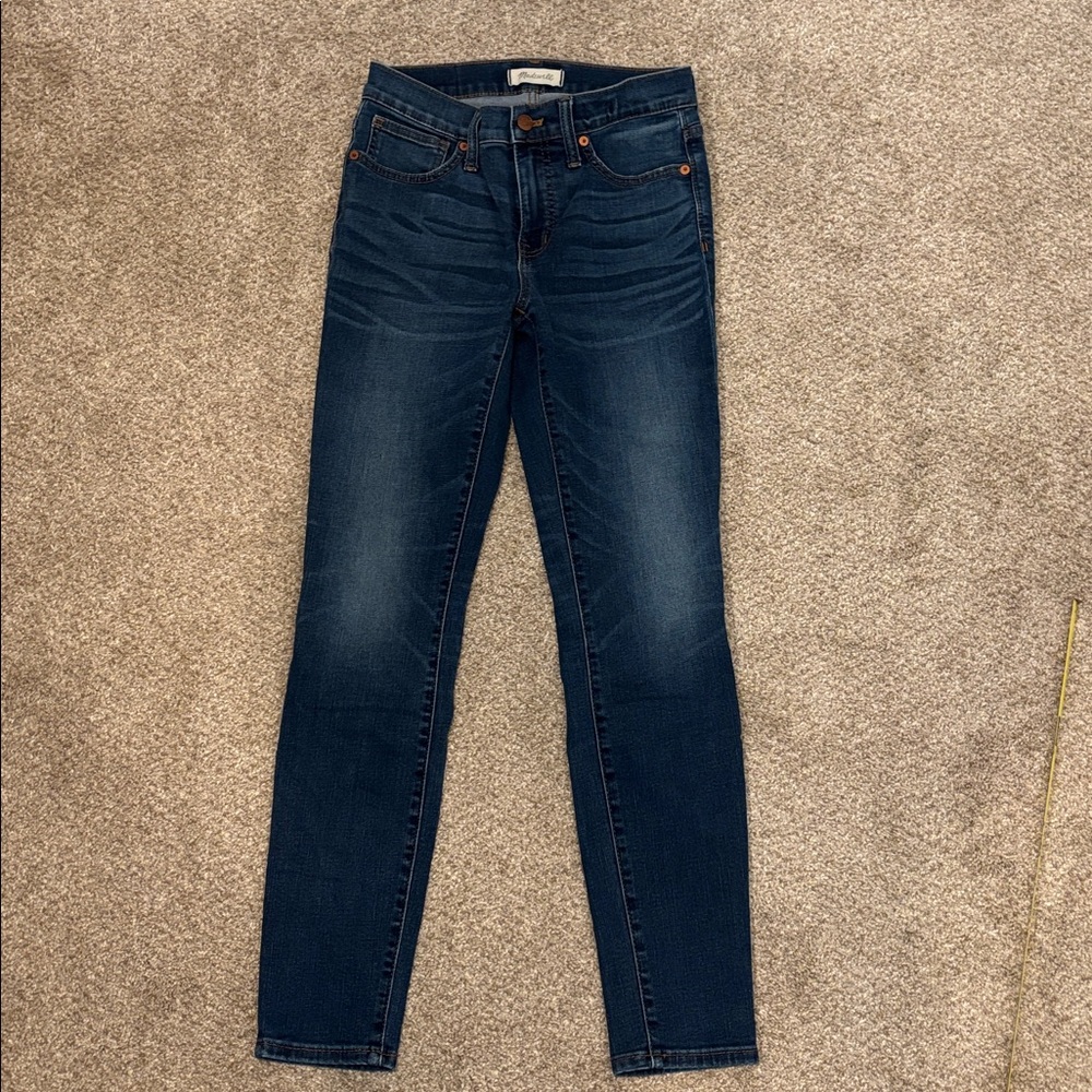 Madewell Dark Blue high rise Skinny Jeans
